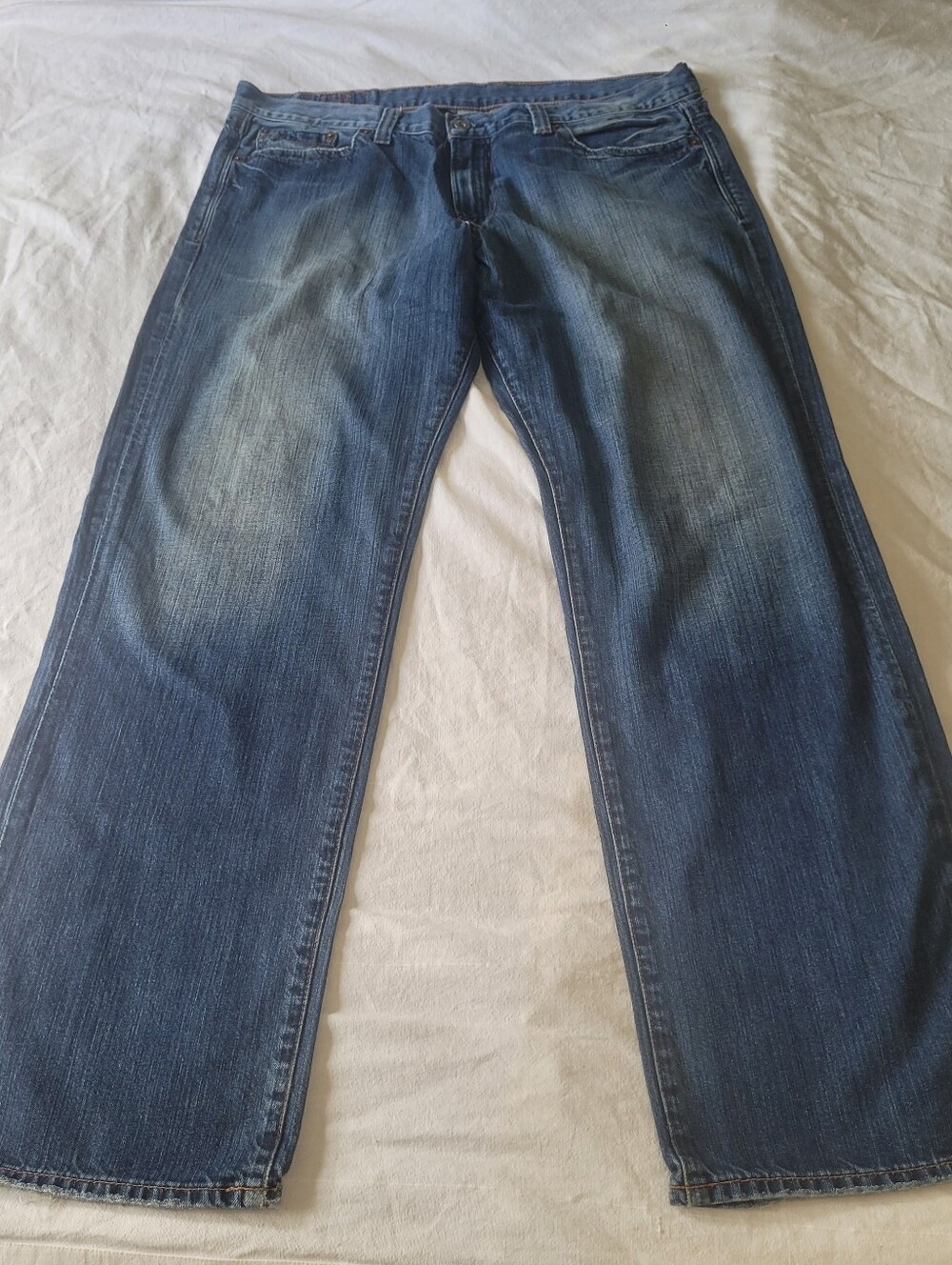 Lucky Brand Mens Jeans Virtue Vintage Straight USA Size 36x32 Y2K 1990s Relaxed